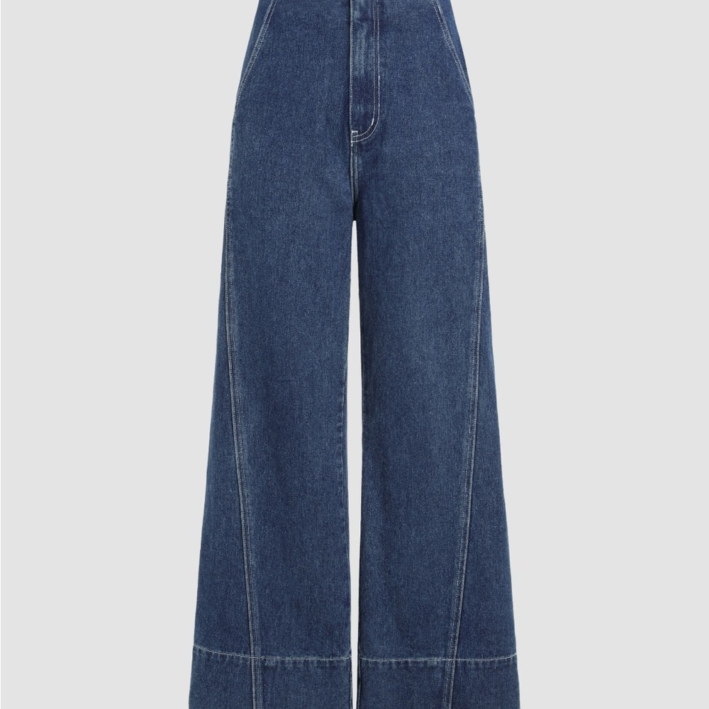 Classic Blue Wide-Leg Women's Jeans